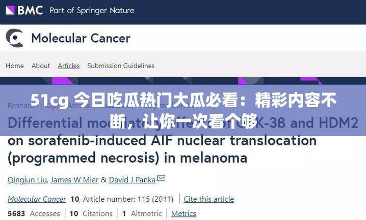 深入解读：51cg吃瓜网背后的故事与趋势
